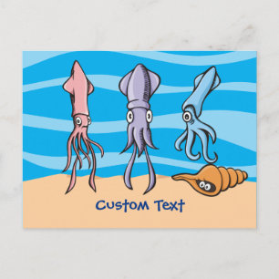 Squid Tecknads Vykort