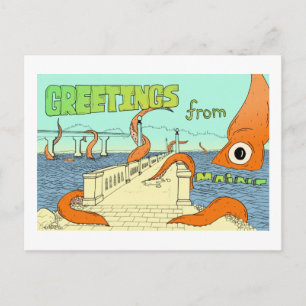 Squid vs Belfast, ME-vykort Vykort