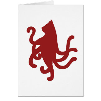 Squidcat kärlek hälsningskort