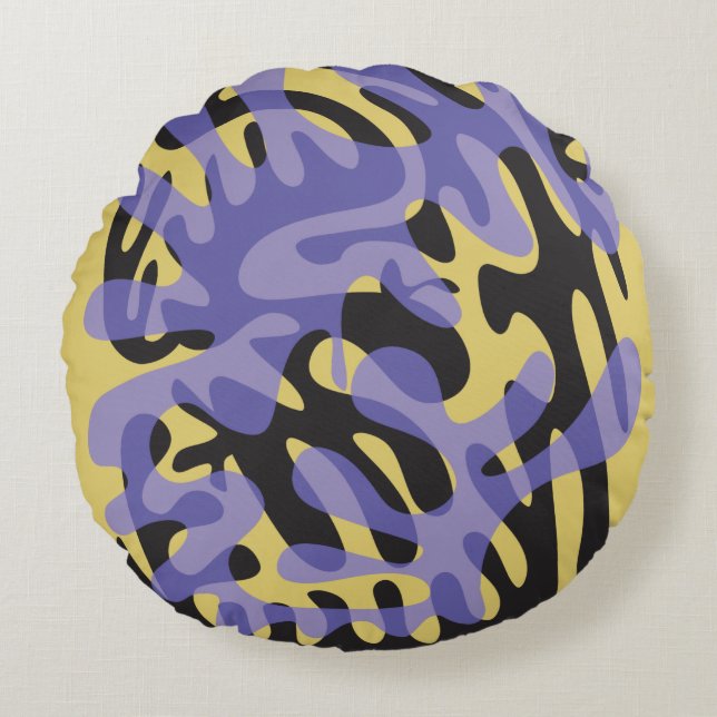 Squidlee Dee Round Pillow Rund Kudde (Framsidan)