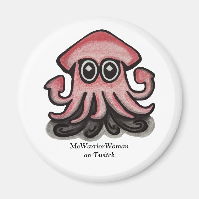 Squido, MeWarriorWoman på Twitch Magnet (Framsidan)