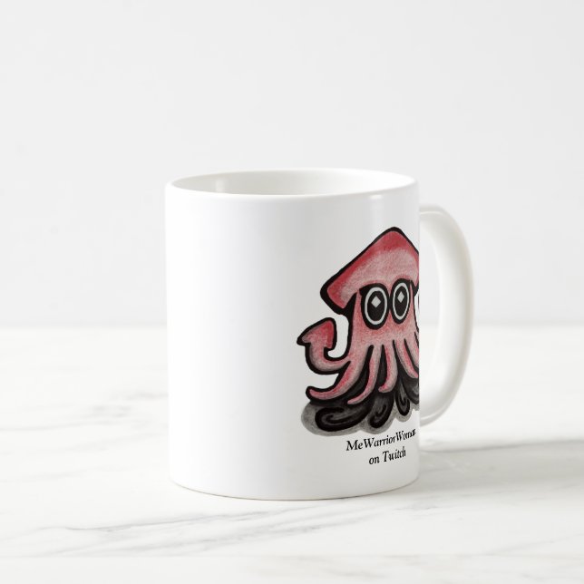 Squido Squid, MeWarriorWoman på Twitch Kaffemugg (Framsida höger)
