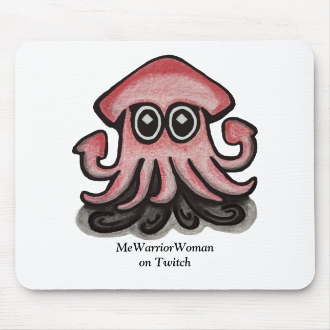 Squido Squid, MeWarriorWoman på Twitch Musmatta (Framsidan)
