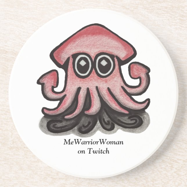 Squido Squid, MeWarriorWoman på Twitch Underlägg (Framsidan)