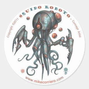 Squidobot-O klistermärke