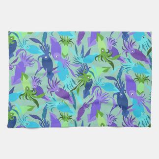 Squids överallt! kökshandduk