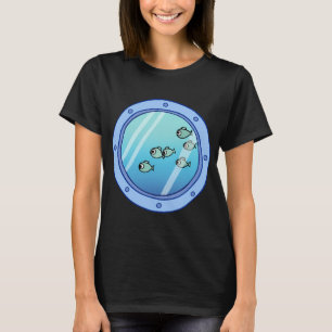 Squidwards fönster Fisk skolas Porthole T Shirt