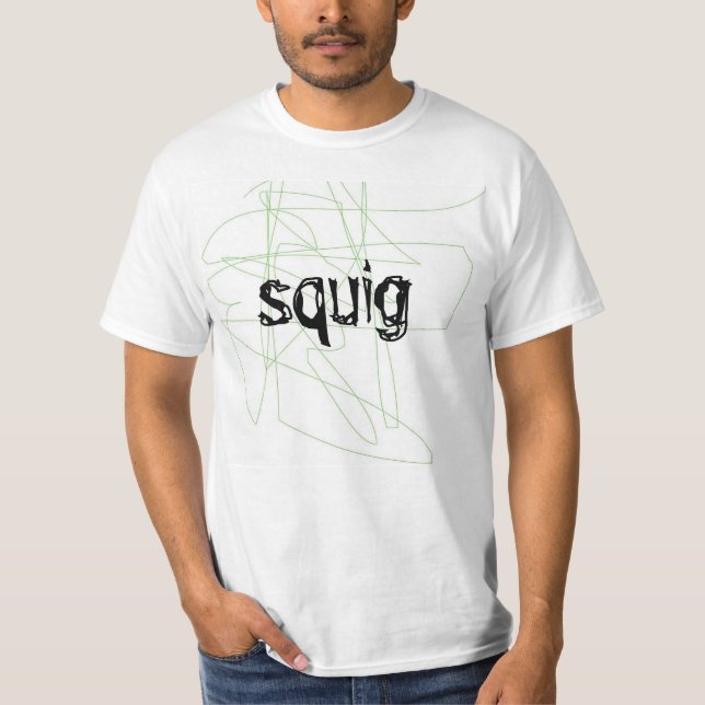 Squig mass-vanföreställningar förvirring kycklingr tee shirt (Framsida)