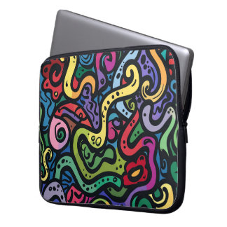 Squigged Doodles Laptop sleeve