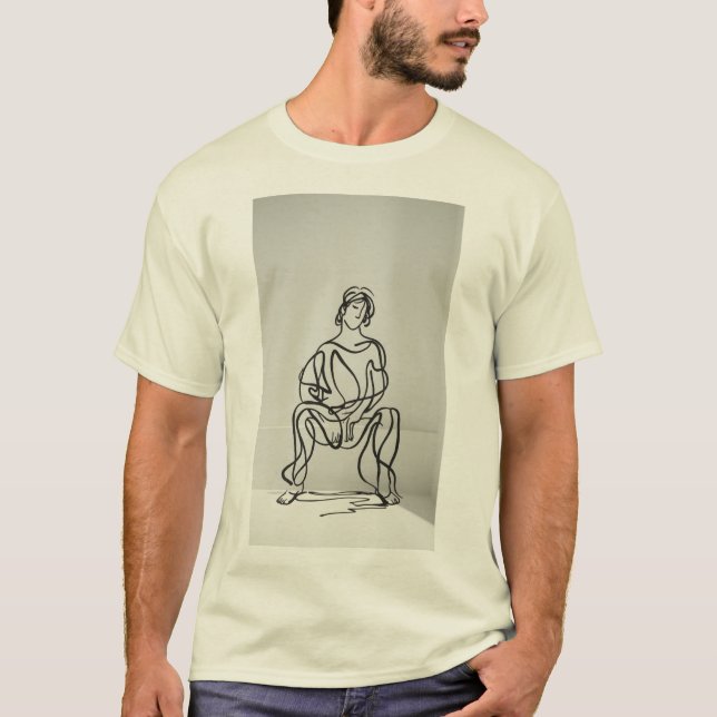 Squiggle Sitta Figur T-Shirt (Framsida)