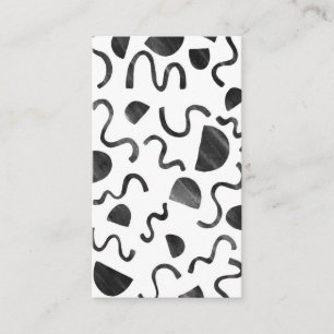 Squiggles och formar minsta visitkortdesign visitkort