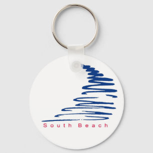 Squiggly Lines_South strandkeychain Nyckelring