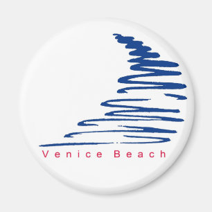 Squiggly Lines_Venice strandmagnet Magnet