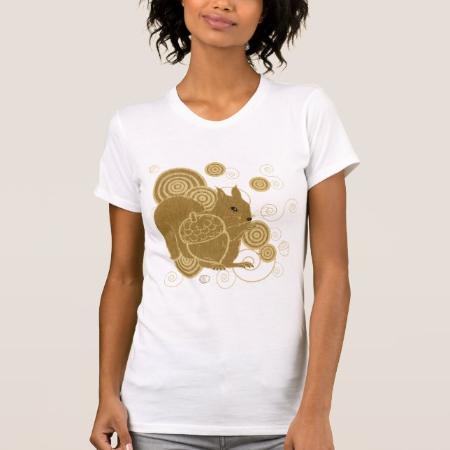 Squirelly ekorre t-shirt (Framsida)