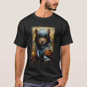 Squirrel A-Pathfinder Oljemålning Porträtt Palett T Shirt