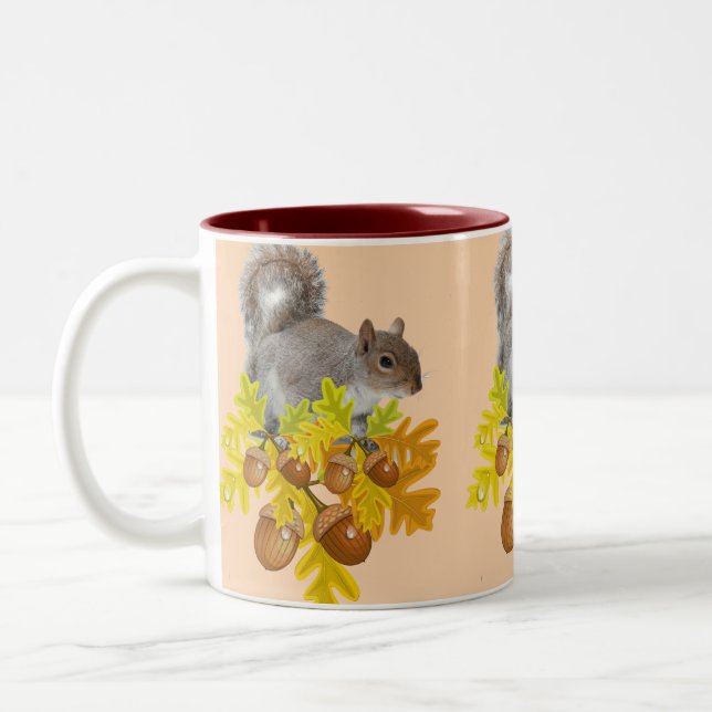 Squirrel Acorns Mugg (Vänster)