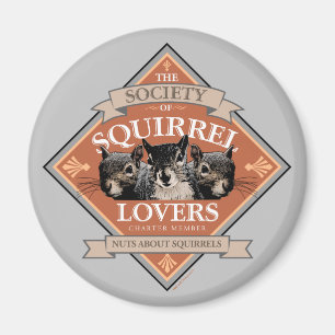 Squirrel Älskare - lustig ekorre Magnet