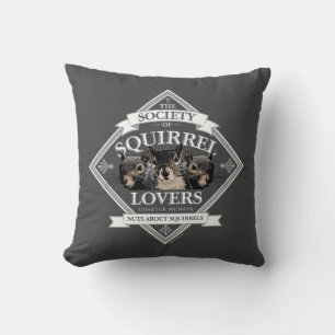 Squirrel Älskare - Lustigt ekorre Throw Kudde