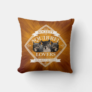 Squirrel Älskare - Lustigt ekorre Throw Kudde