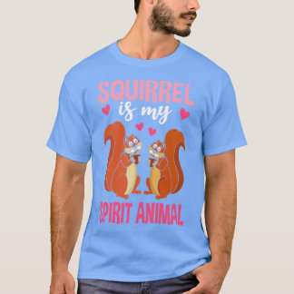 Squirrel är mitt andliga djur t shirt