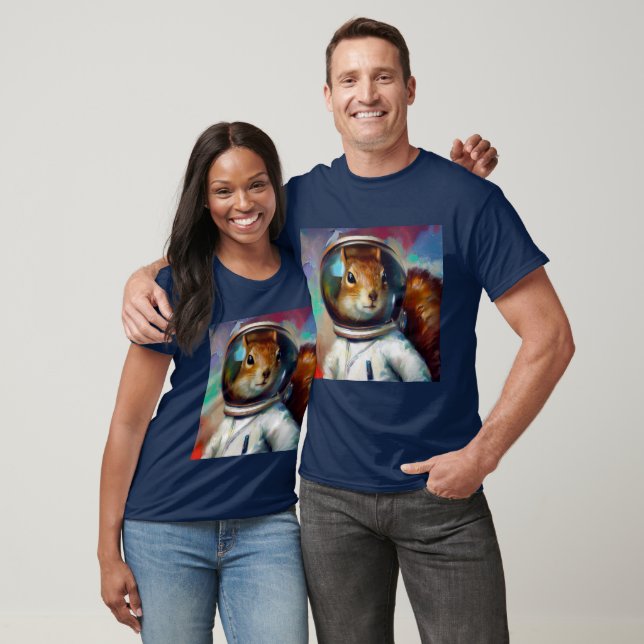 Squirrel Astronaut T Shirt (Unisex)