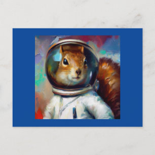 Squirrel Astronaut Vykort