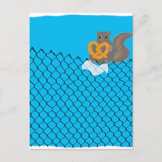 Squirrel-ätande sötsaker vykort (Framsida)