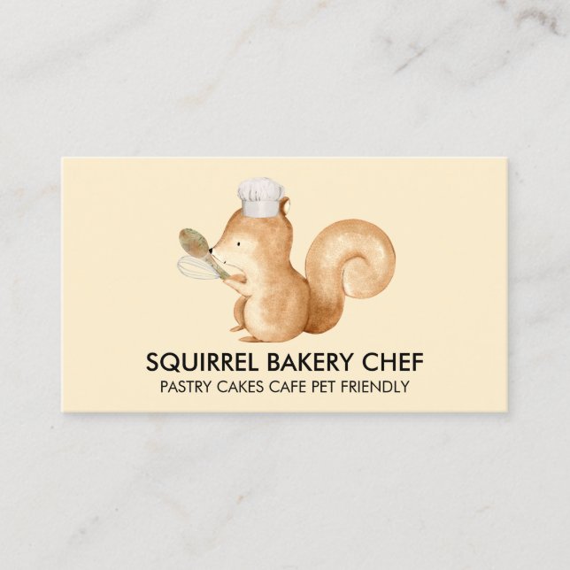Squirrel Bakery Visitkort (Framsida)