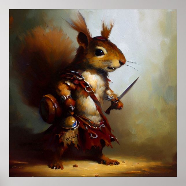 Squirrel Barbarian Poster (Framsidan)