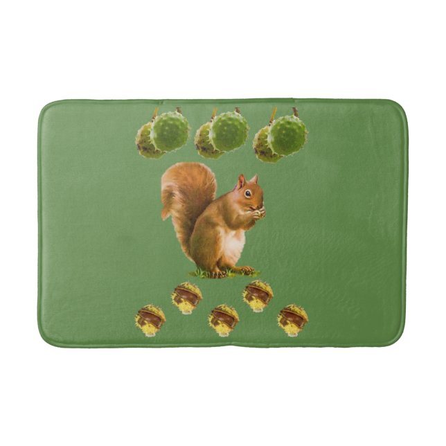 Squirrel Bathroom Bathmat Badrumsmatta (Framsidan)
