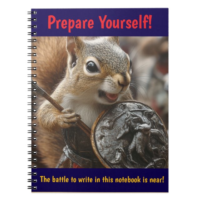 Squirrel Battle Anteckningsbok (Framsidan)