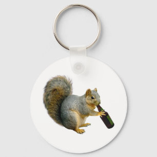 Squirrel Beer Nyckelring