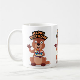 Squirrel birthday kaffemugg