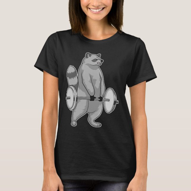 Squirrel Bodybuilding Dumbbells T Shirt (Framsida)