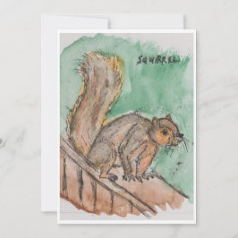 Squirrel Card Julkort