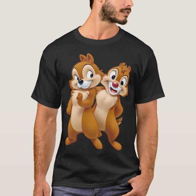 Squirrel Chip och Dale Chipmunks T Shirt (Framsida)