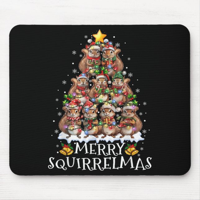 Squirrel Christmas Tree Lights Merry Squirrelmas S Musmatta (Framsidan)
