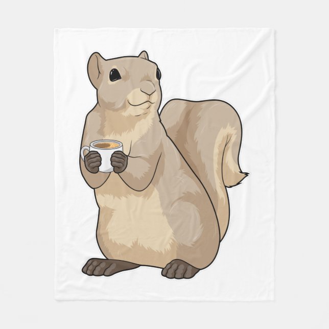 Squirrel Coffee Kopp Fleecefilt (Framsidan)