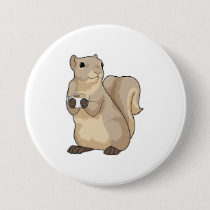 Squirrel Coffee Kopp Knapp