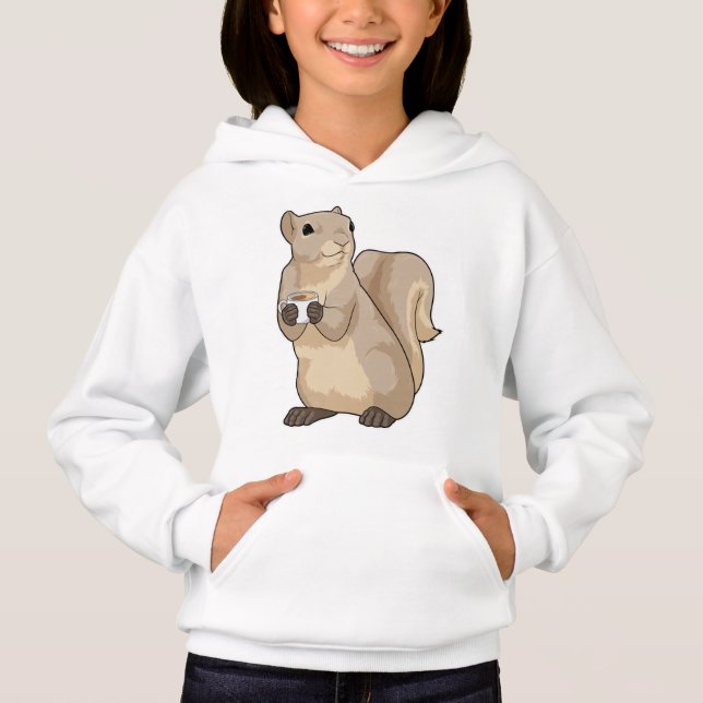 Squirrel Coffee Kopp T Shirt (Framsida)