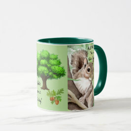 SQUIRREL Coffee Mugg Tea Kopp Original Art