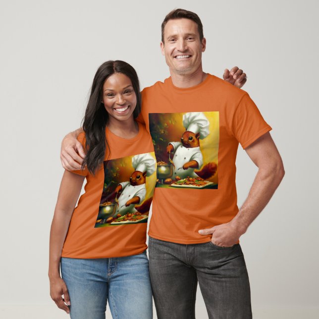 Squirrel Cooking Stir Fry T Shirt (Unisex)