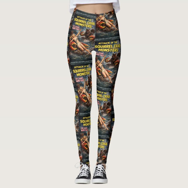 Squirrel Crab Monsters Leggings (Framsida)
