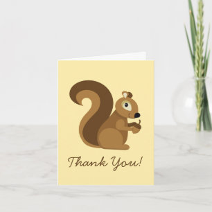 Squirrel Cute Barn Woodland Anteckningskort