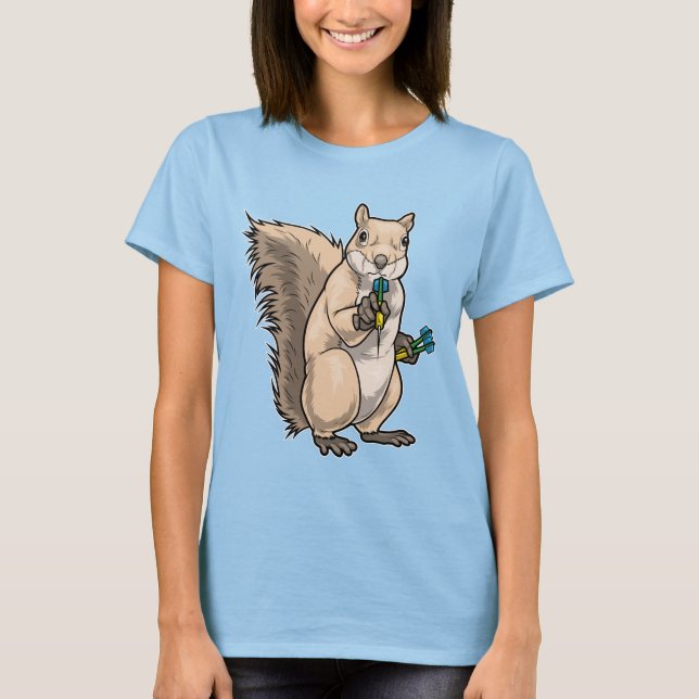 Squirrel Darts Dart T Shirt (Framsida)