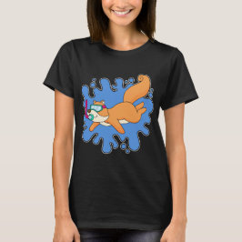 Squirrel Diver Snorkel T Shirt