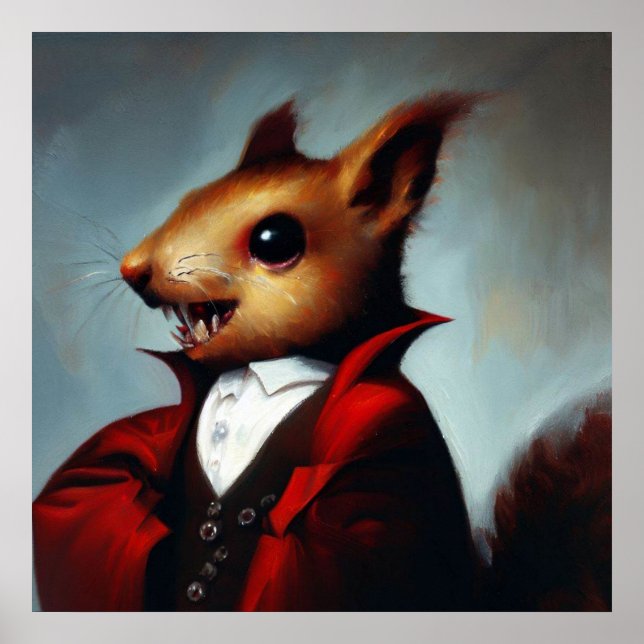 Squirrel Dracula Poster (Framsidan)