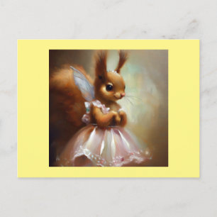 Squirrel Fairy Vykort