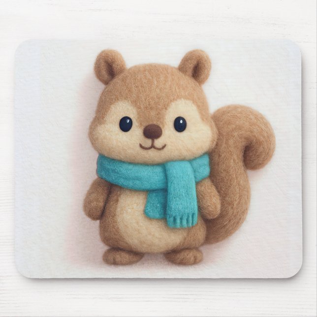Squirrel Felt Art Musmatta (Framsidan)