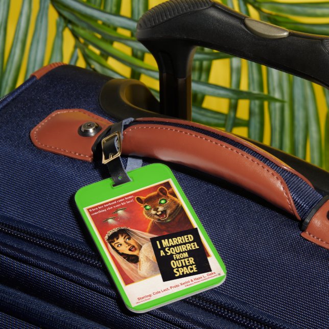 Squirrel from Outer Space Bagagebricka (Framsida Insitu 1)